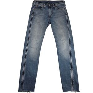 Levi's 510 Skinny Fit Men's Jean Special Stripe Frayed Hem Distressed 29x29 Cool